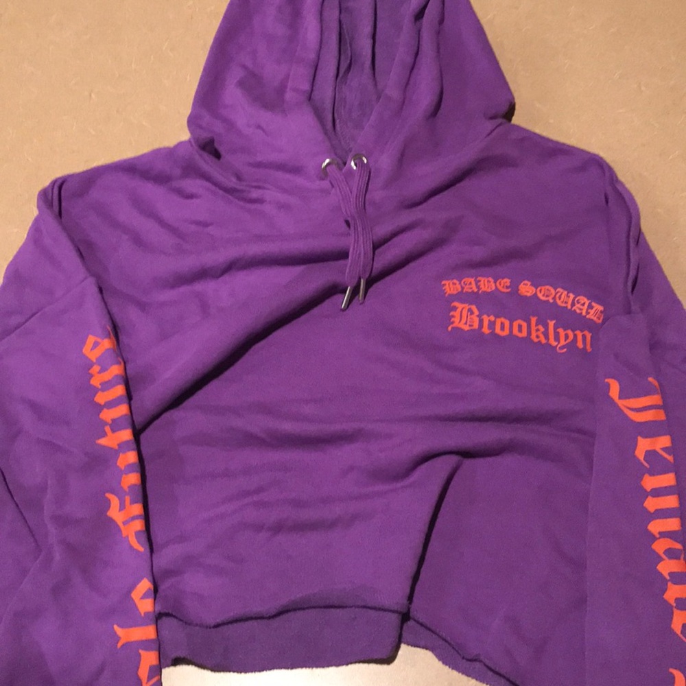 Crop top sweatshirt Brooklyn Babe Squad